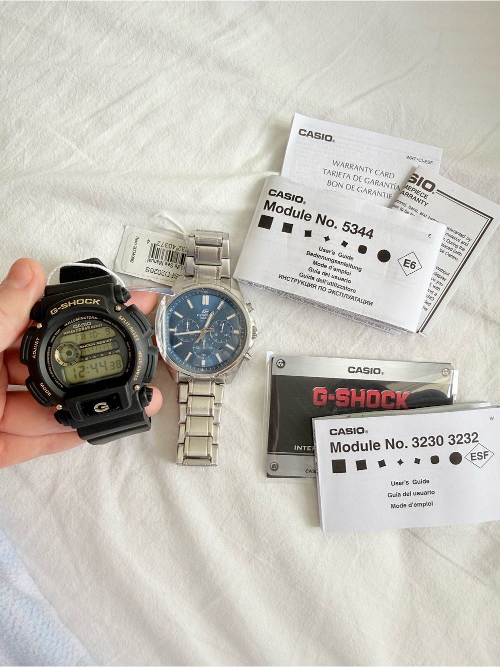 Casio G-Shock Digital Watch - Black and Gold Accents